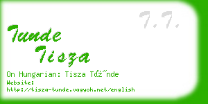 tunde tisza business card